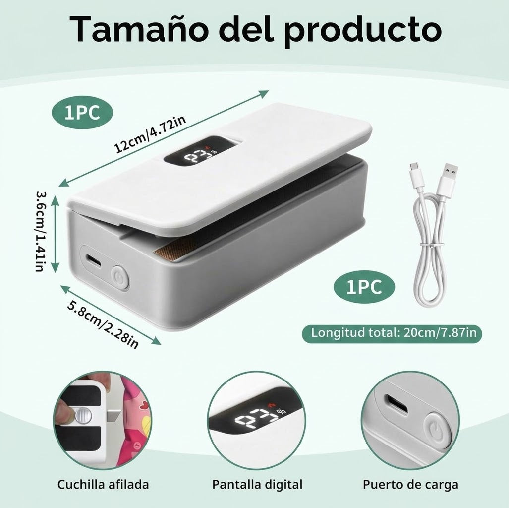 Mini Selladora 2 en 1: Sella y Corta