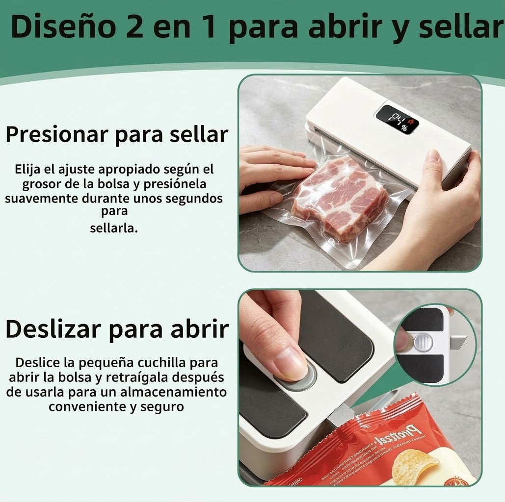 Mini Selladora 2 en 1: Sella y Corta